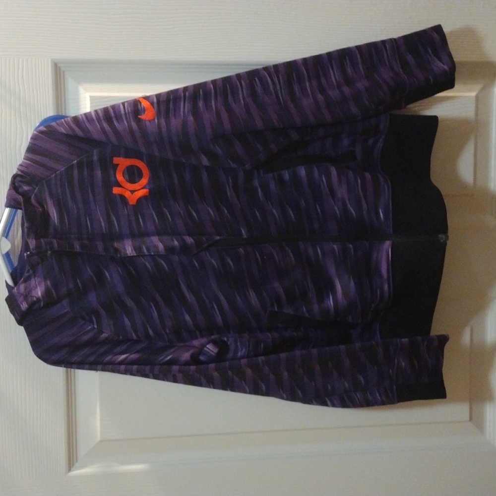 Youth girls Nike dri-fit zip up hoodie size M